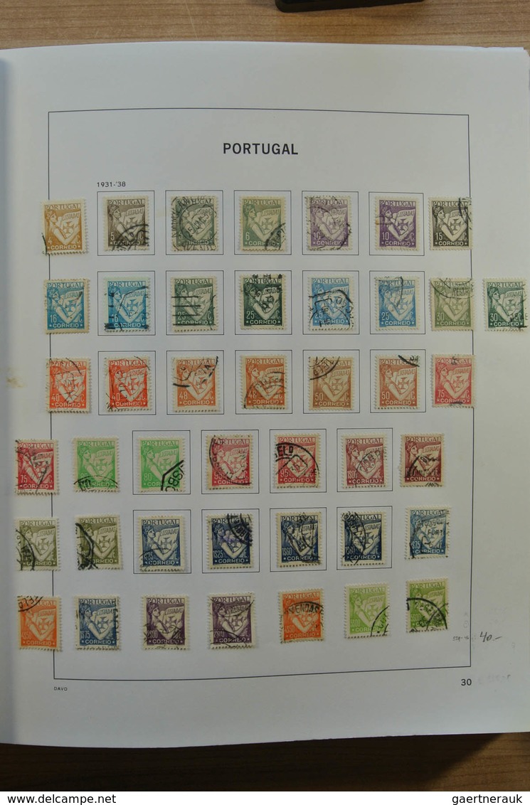 Portugal: 1853-2010: Nicely filled, used collection Portugal 1853-2010 in Davo album, including nice