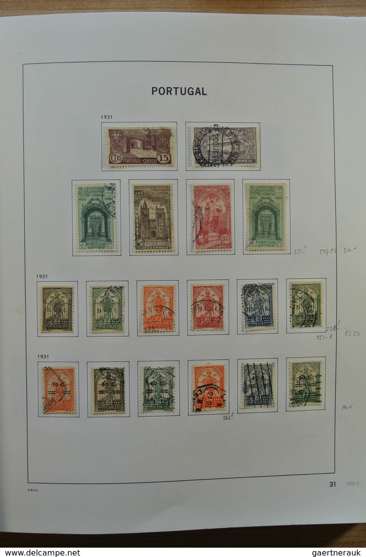 Portugal: 1853-2010: Nicely filled, used collection Portugal 1853-2010 in Davo album, including nice