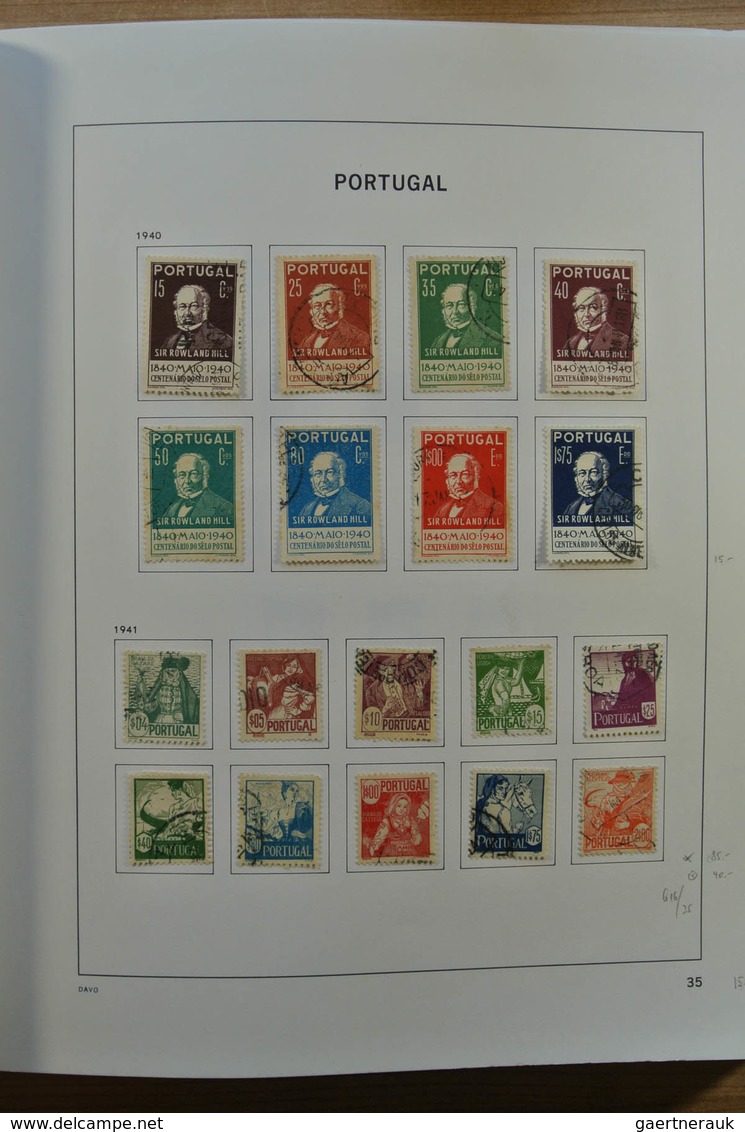 Portugal: 1853-2010: Nicely filled, used collection Portugal 1853-2010 in Davo album, including nice