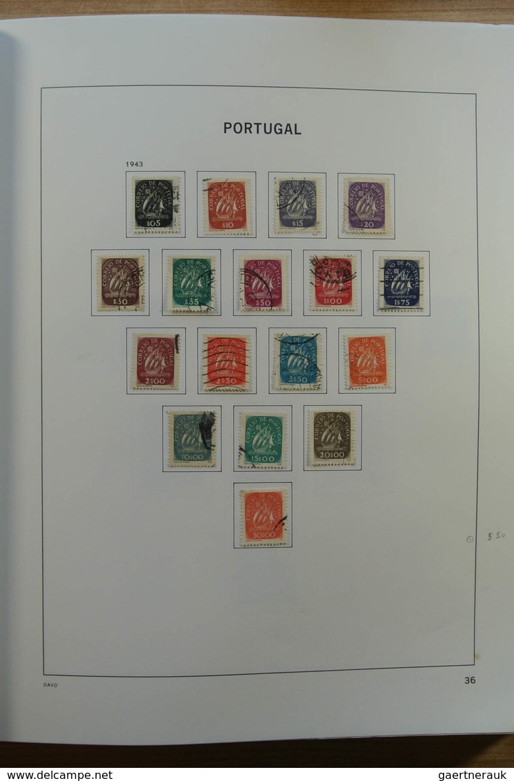 Portugal: 1853-2010: Nicely filled, used collection Portugal 1853-2010 in Davo album, including nice