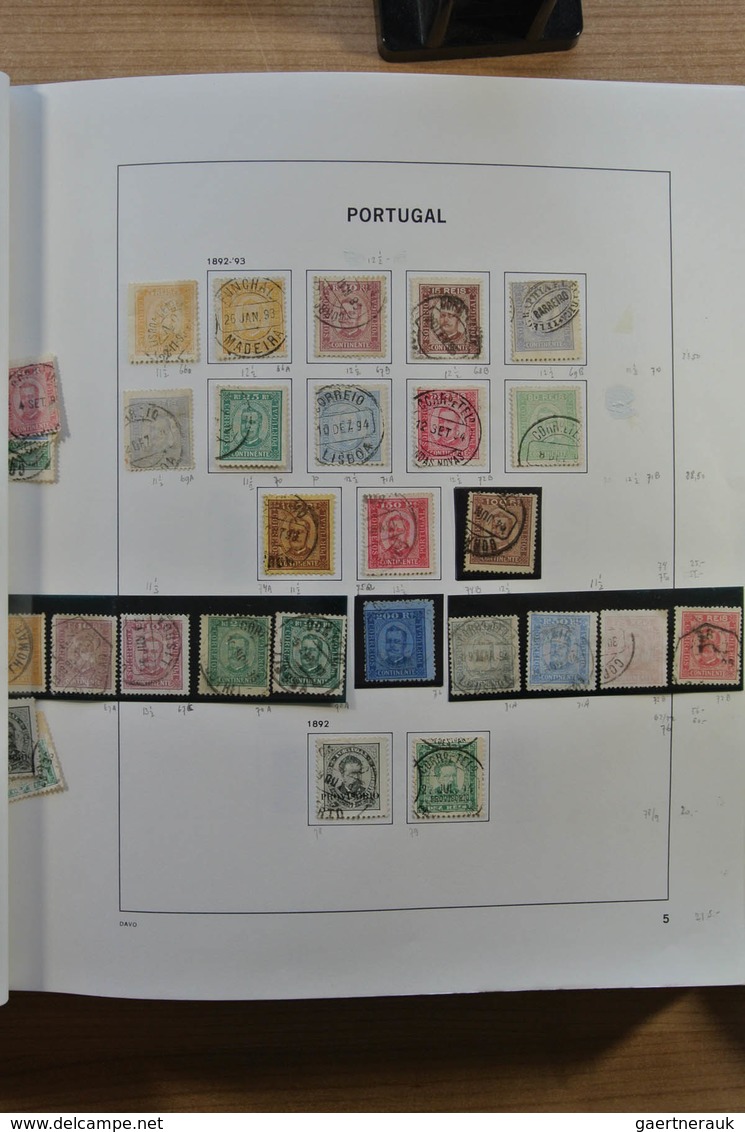 Portugal: 1853-2010: Nicely filled, used collection Portugal 1853-2010 in Davo album, including nice