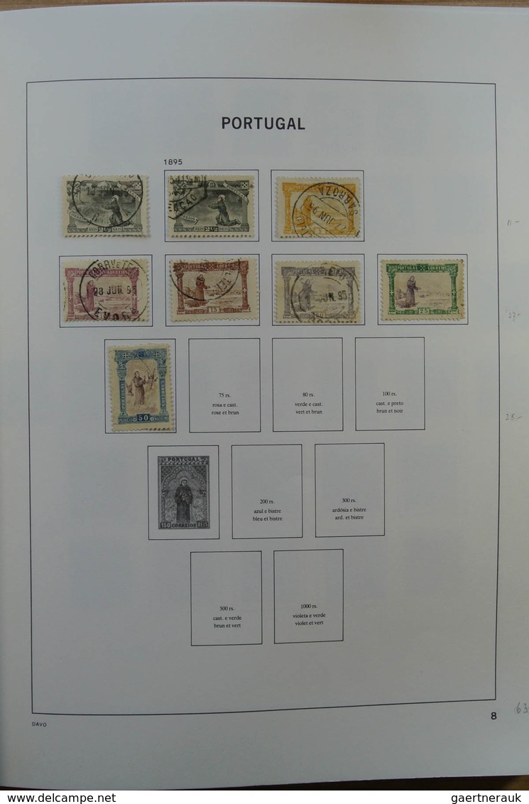Portugal: 1853-2010: Nicely filled, used collection Portugal 1853-2010 in Davo album, including nice