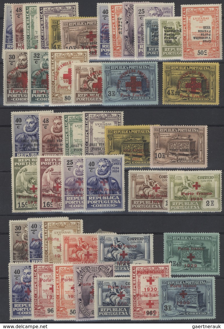 Portugal: 1920/1964, Assortment Comprising A Petty Collection On Leaves Incl. Better Commemoratives - Other & Unclassified