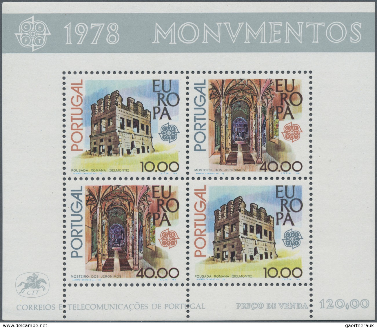 Portugal: 1976/1985, Duplicated Lot With 2.526 MINIATURE SHEETS And SHEETLETS In Different Quantitie - Sonstige & Ohne Zuordnung