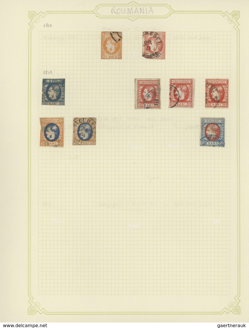 Rumänien: 1864/1946, Sophisticated Mint And Used Collection On Album Pages In Three Binders, Showing - Gebraucht