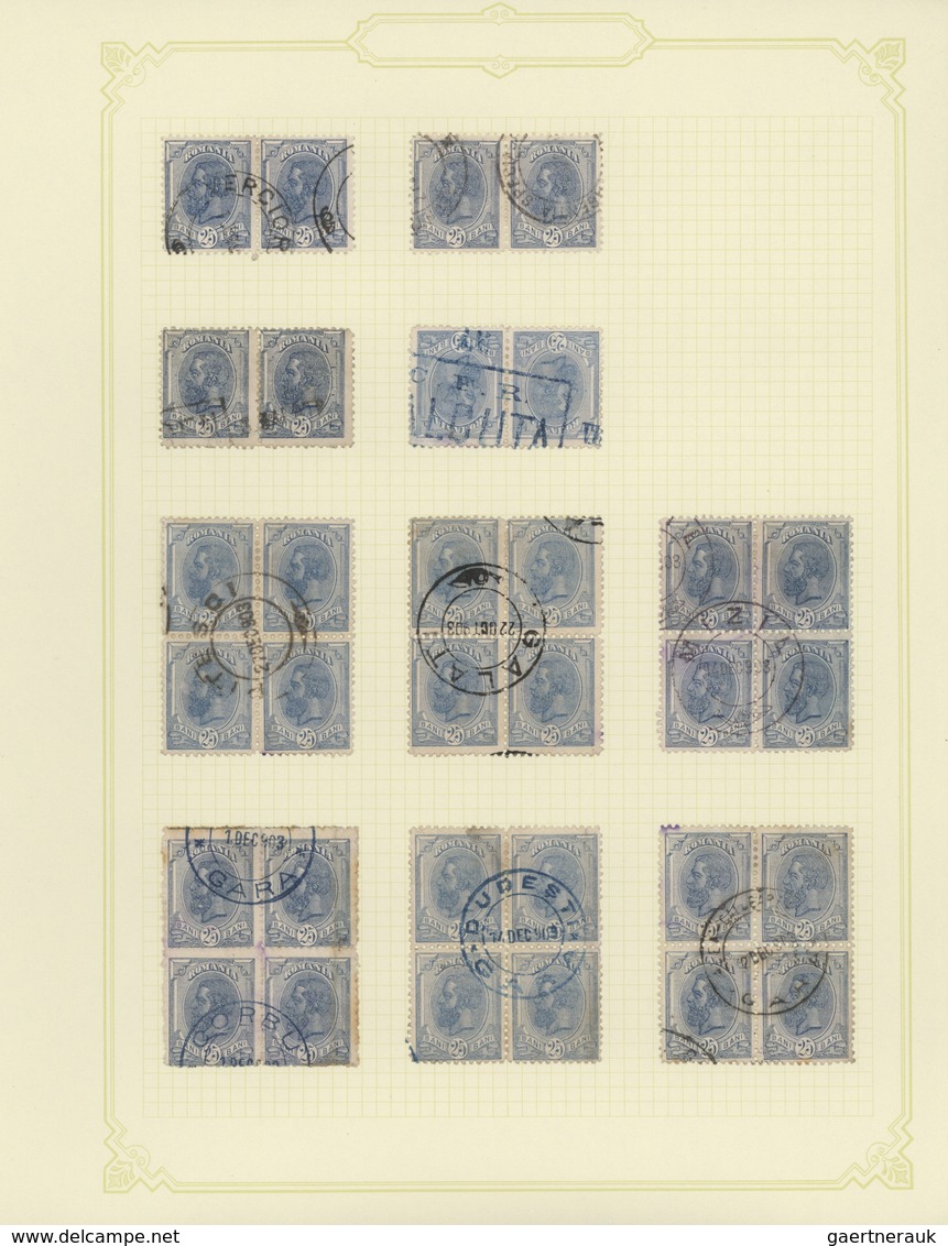 Rumänien: 1864/1946, Sophisticated Mint And Used Collection On Album Pages In Three Binders, Showing - Gebraucht