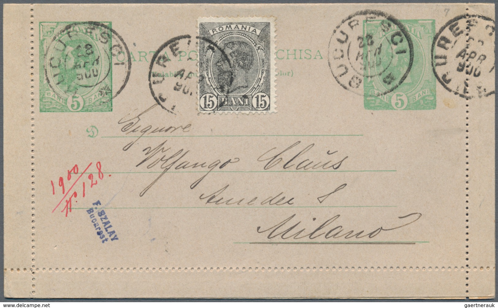 Rumänien: 1875/1950 (ca.), holding of apprx. 510 (used and unused) stationeries/covers/cards/ppc, co