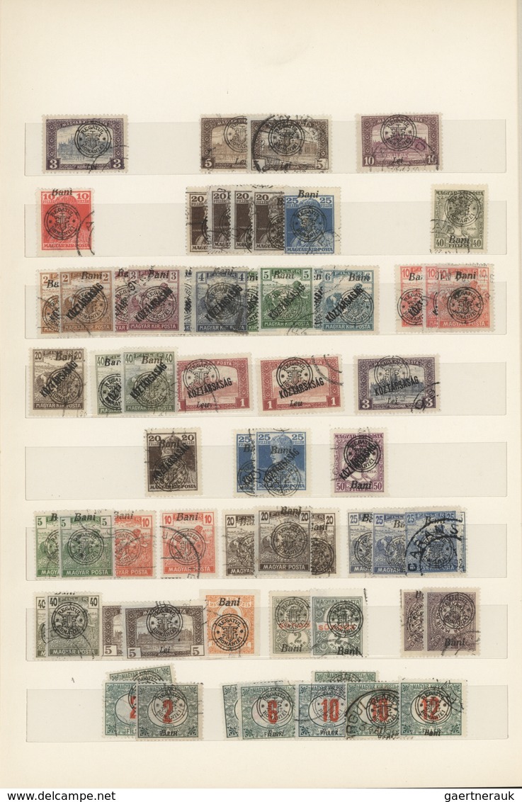 Rumänien - Neu-Rumänien: 1919, Used Collection Of Apprx. 180 Stamps, Well Sorted Throughout Incl. Bo - Sonstige & Ohne Zuordnung