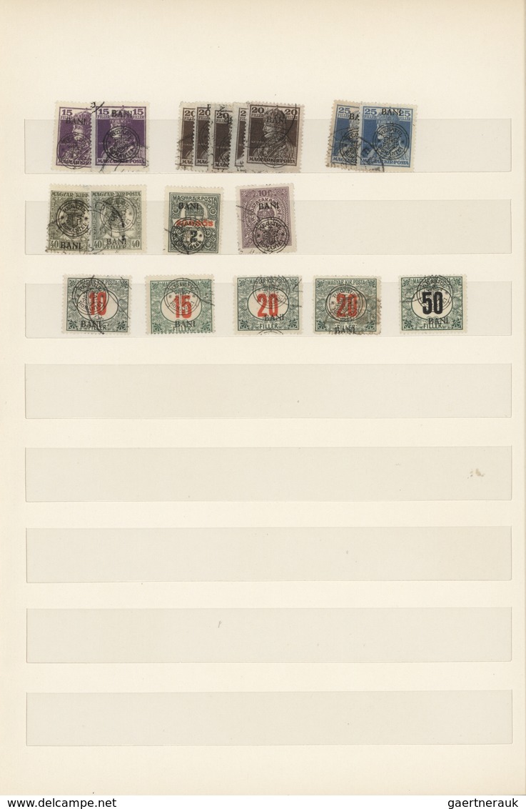 Rumänien - Neu-Rumänien: 1919, Used Collection Of Apprx. 180 Stamps, Well Sorted Throughout Incl. Bo - Sonstige & Ohne Zuordnung