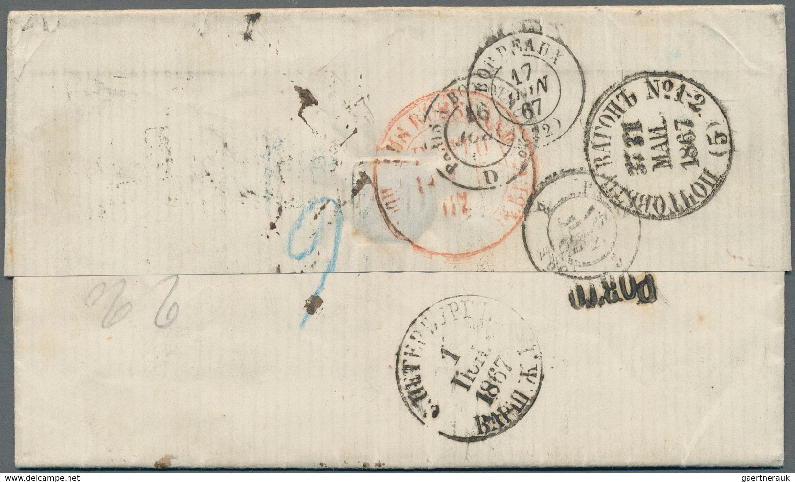 Russland: 1867/1916 Scarce Group Of 17 Items Incl. Covers Cards And Stationeries All Canceled By Cac - Covers & Documents