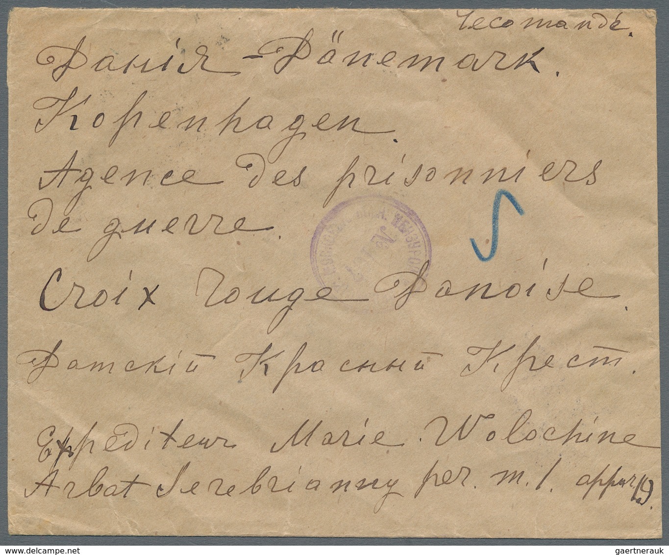 Russland: 1894/1916 27 covers and cards all sent by registered mail from Moscow, many different PO's