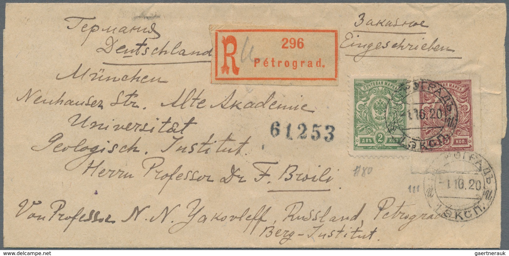 Russland: 1900/1940 (ca.), Some 170 Covers And Cards From Russia, The Baltic States And Other Easter - Briefe U. Dokumente