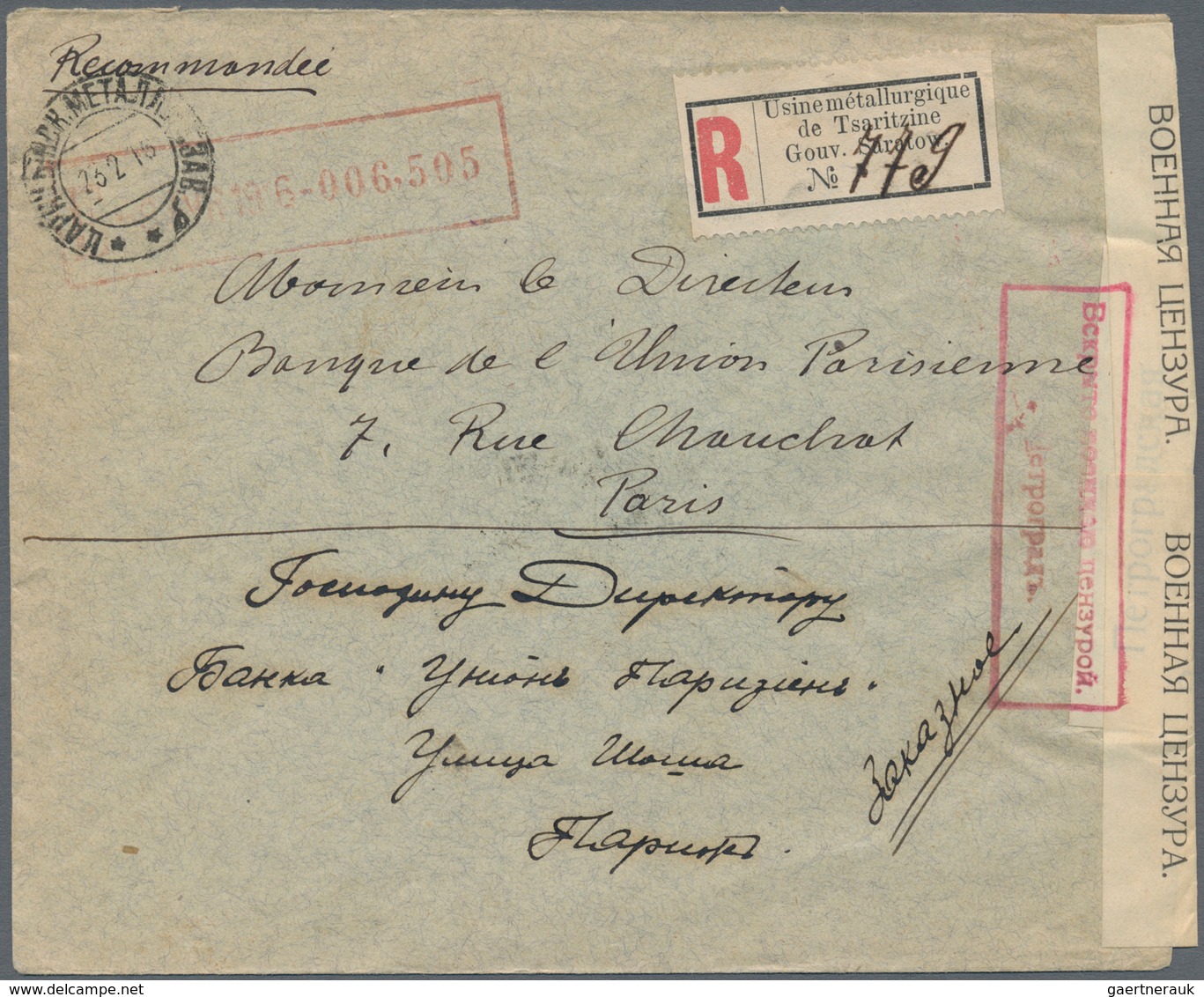 Russland: 1914/17 Accumulation Of Ca. 72 Items With Different Censor Marks Of WWI From Different Tow - Briefe U. Dokumente