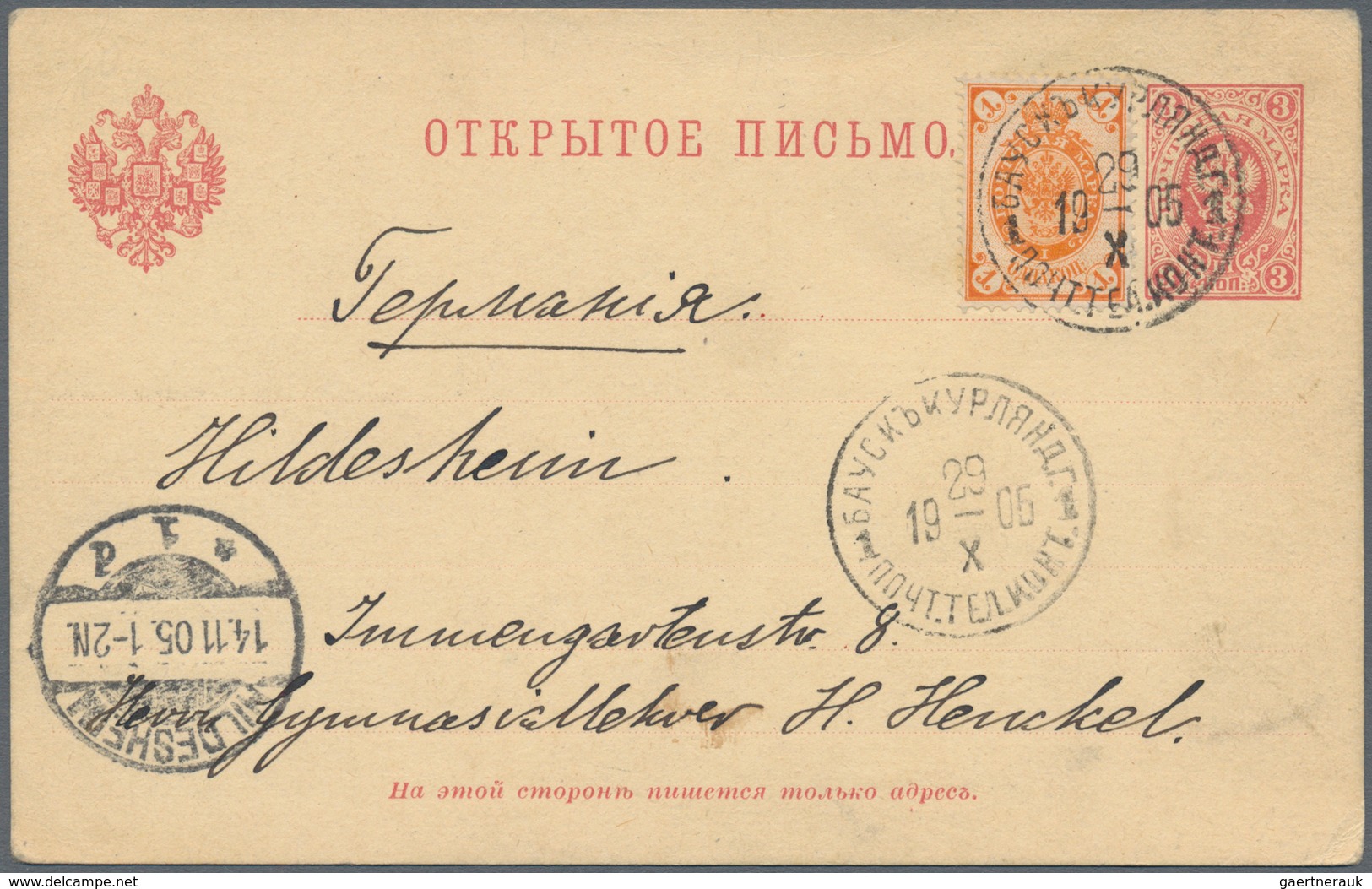 Russland - Ganzsachen: 1860/1916 (ca.) Collection Of Ca. 223 Stationeries Incl. Postal Stationery Ca - Interi Postali