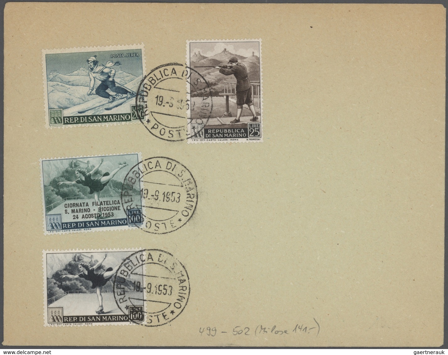 San Marino: 1890/1951, Lot Of Ca. 38 Postal Stationery Postcards, Covers And Letter Cards, FDC Used/ - Gebraucht