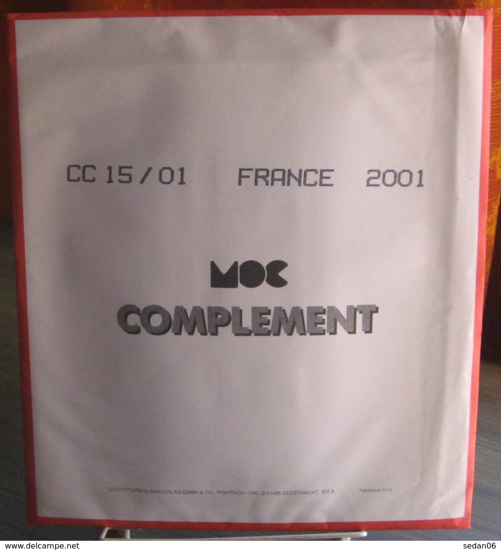 MOC - JEU FRANCE MOCLAIR 2001 (Avec Pochettes) - Pré-Imprimés