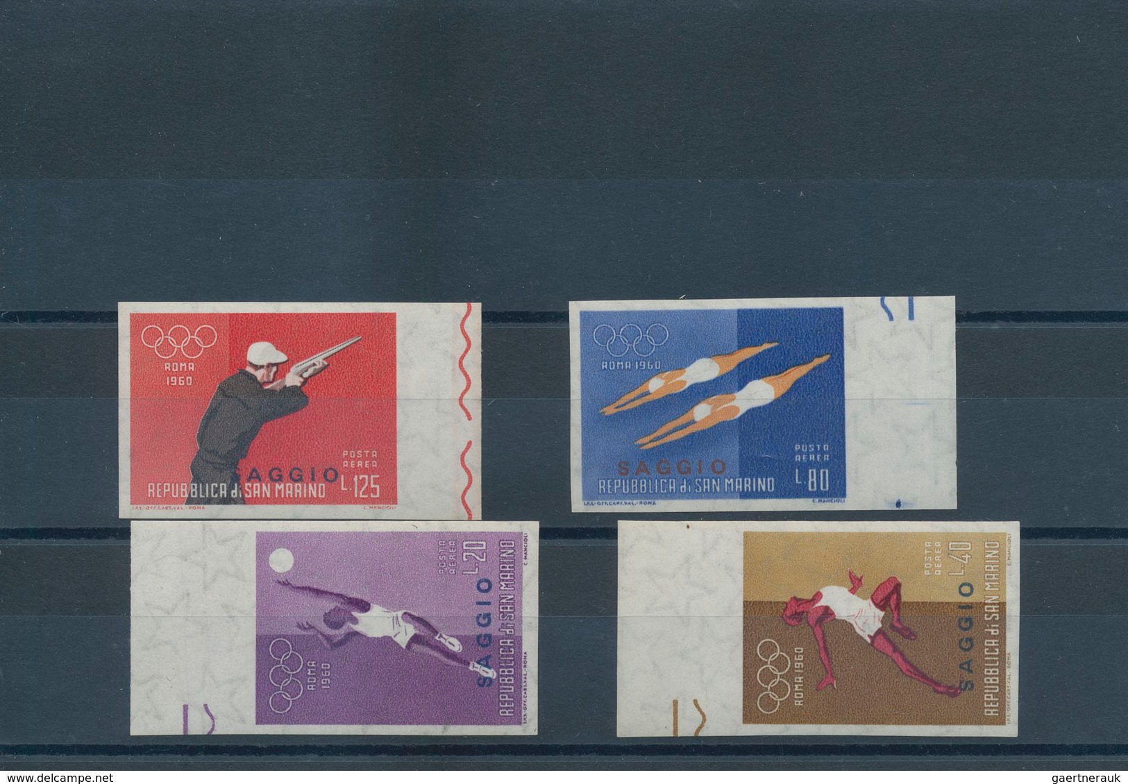 San Marino: 1945/1960, U/m Assortment Of Specialities, Incl. Imperf. "Saggio" Stamps 1947 Roosevelt - Gebraucht