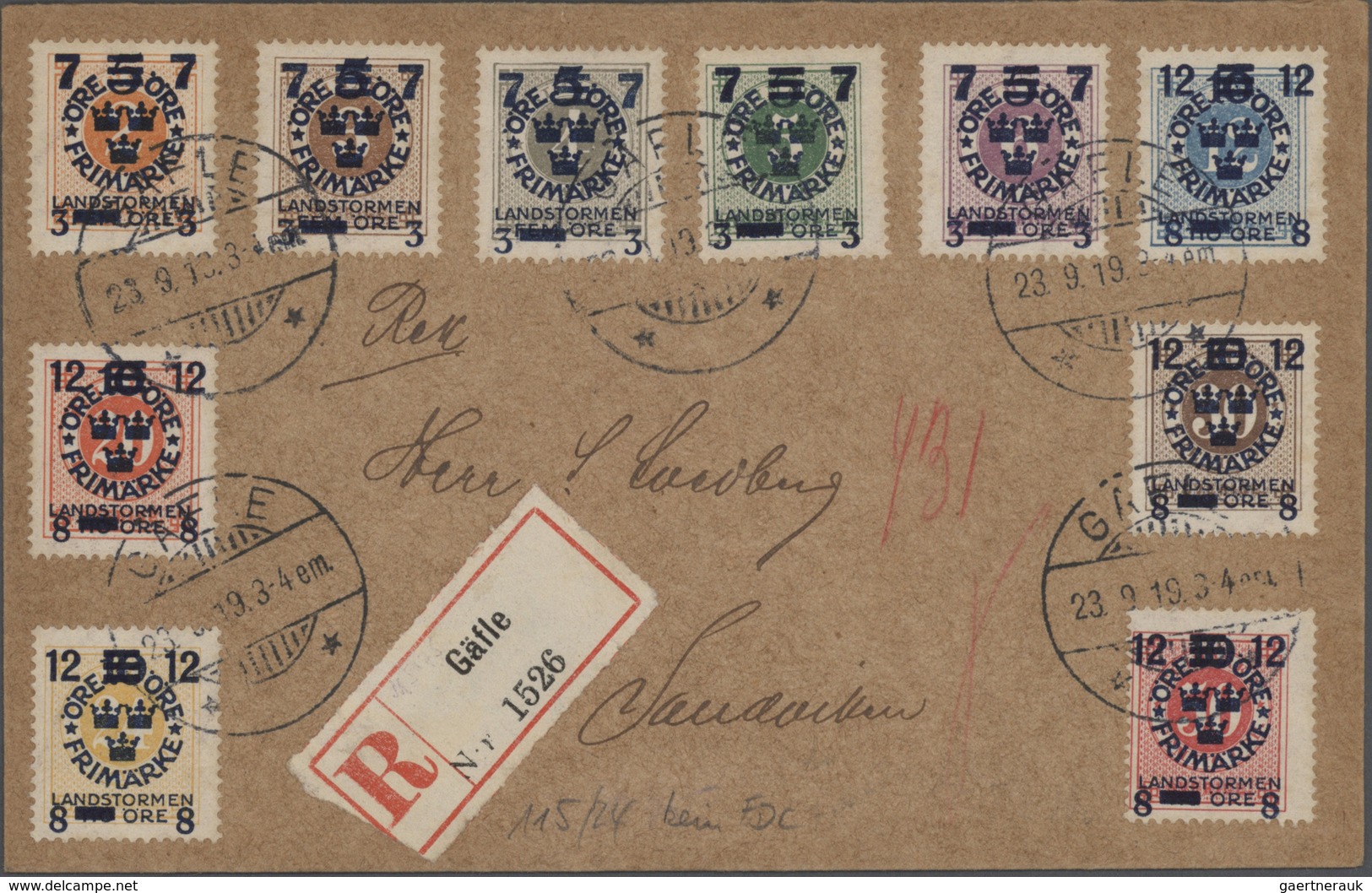 Schweden: 1722/1960, Interesting Lot Of Ca. 55 Better Covers And 9 Regulations For Post Offices (172 - Briefe U. Dokumente