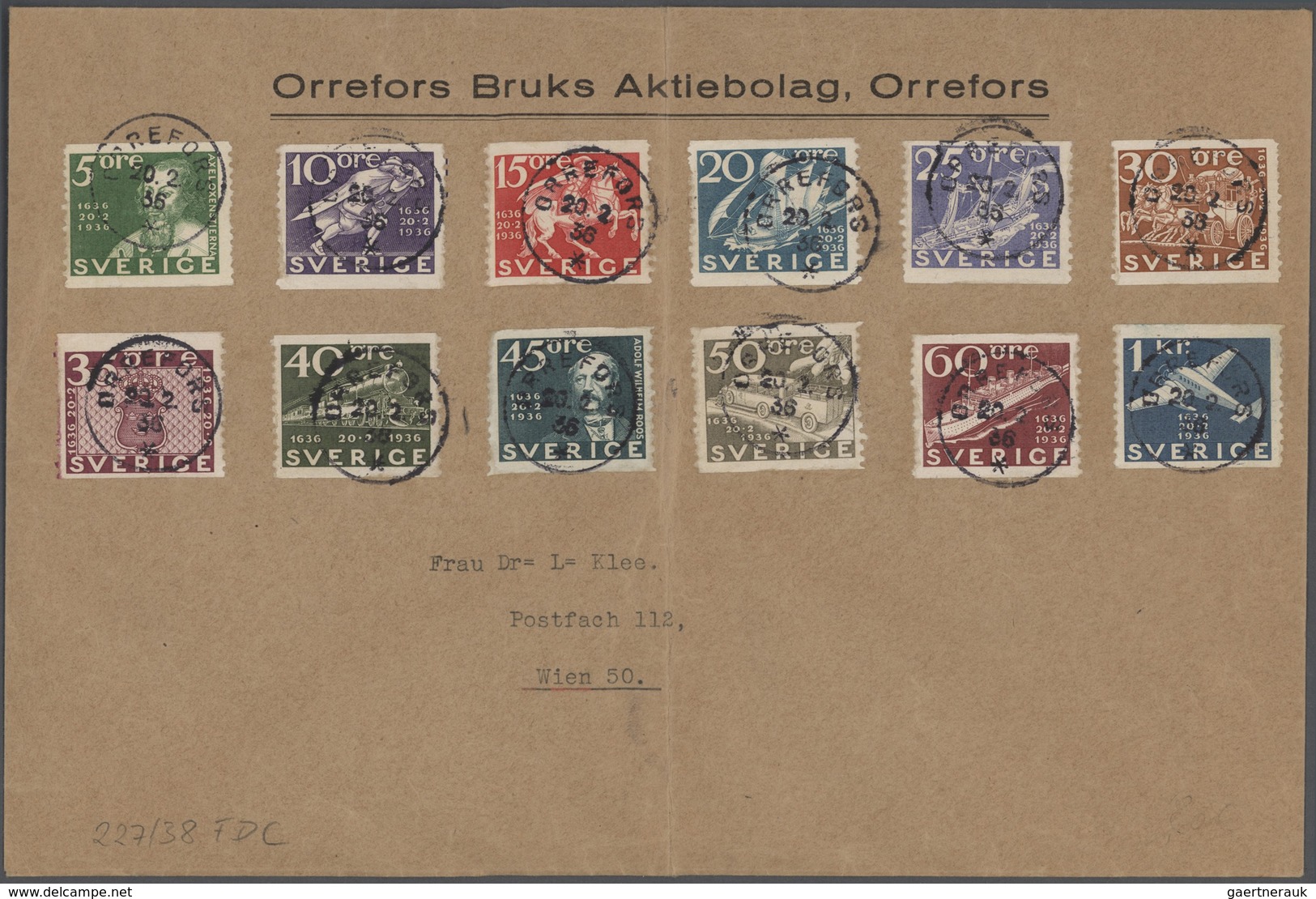 Schweden: 1722/1960, interesting lot of ca. 55 better covers and 9 regulations for post offices (172