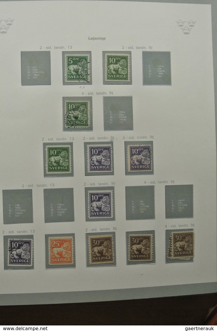 Schweden: 1855-1967: Well filled, mostly MNH and mint hinged (classic part canceled) collection Swed