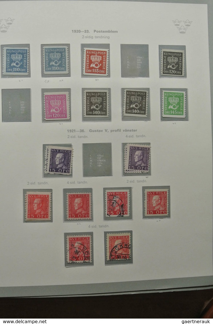 Schweden: 1855-1967: Well filled, mostly MNH and mint hinged (classic part canceled) collection Swed
