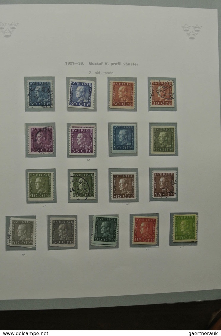 Schweden: 1855-1967: Well filled, mostly MNH and mint hinged (classic part canceled) collection Swed