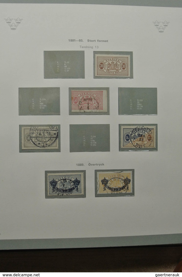 Schweden: 1855-1967: Well filled, mostly MNH and mint hinged (classic part canceled) collection Swed