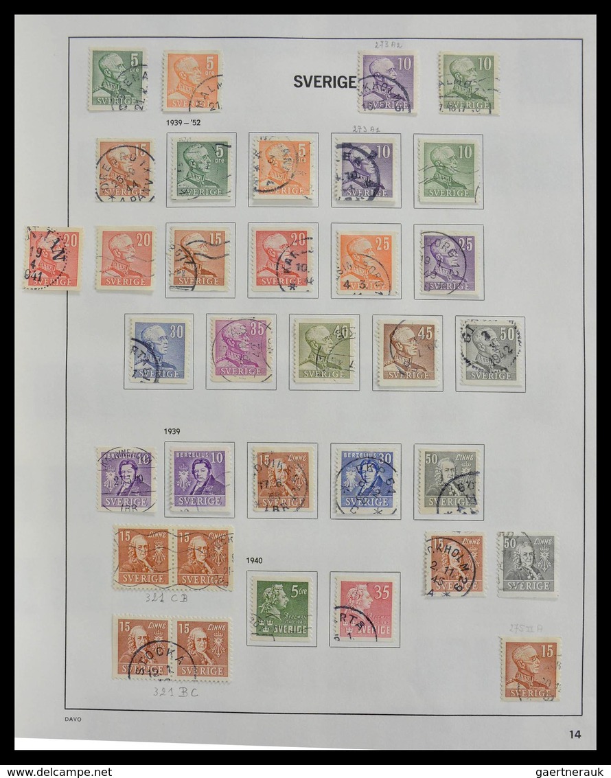 Schweden: 1855-1997: Almost complete, cancelled collection Sweden 1855-1997 in Davo album, in which