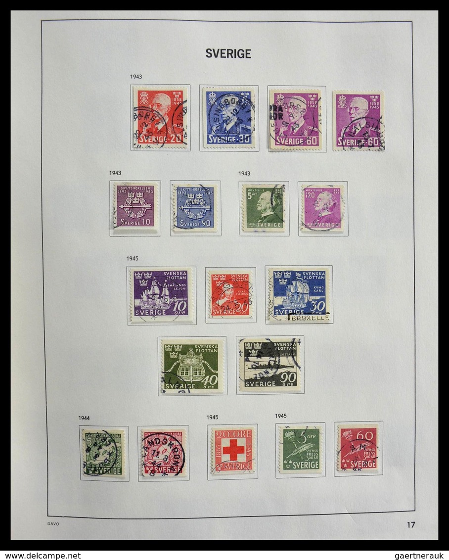 Schweden: 1855-1997: Almost complete, cancelled collection Sweden 1855-1997 in Davo album, in which