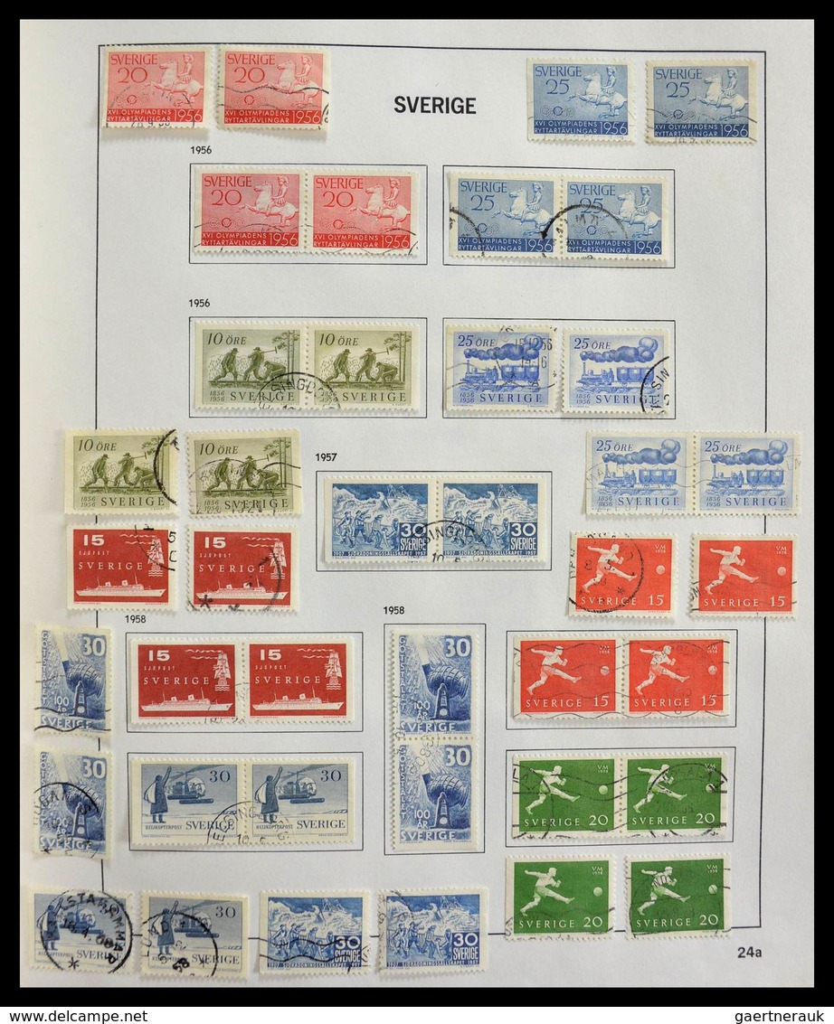 Schweden: 1855-1997: Almost complete, cancelled collection Sweden 1855-1997 in Davo album, in which