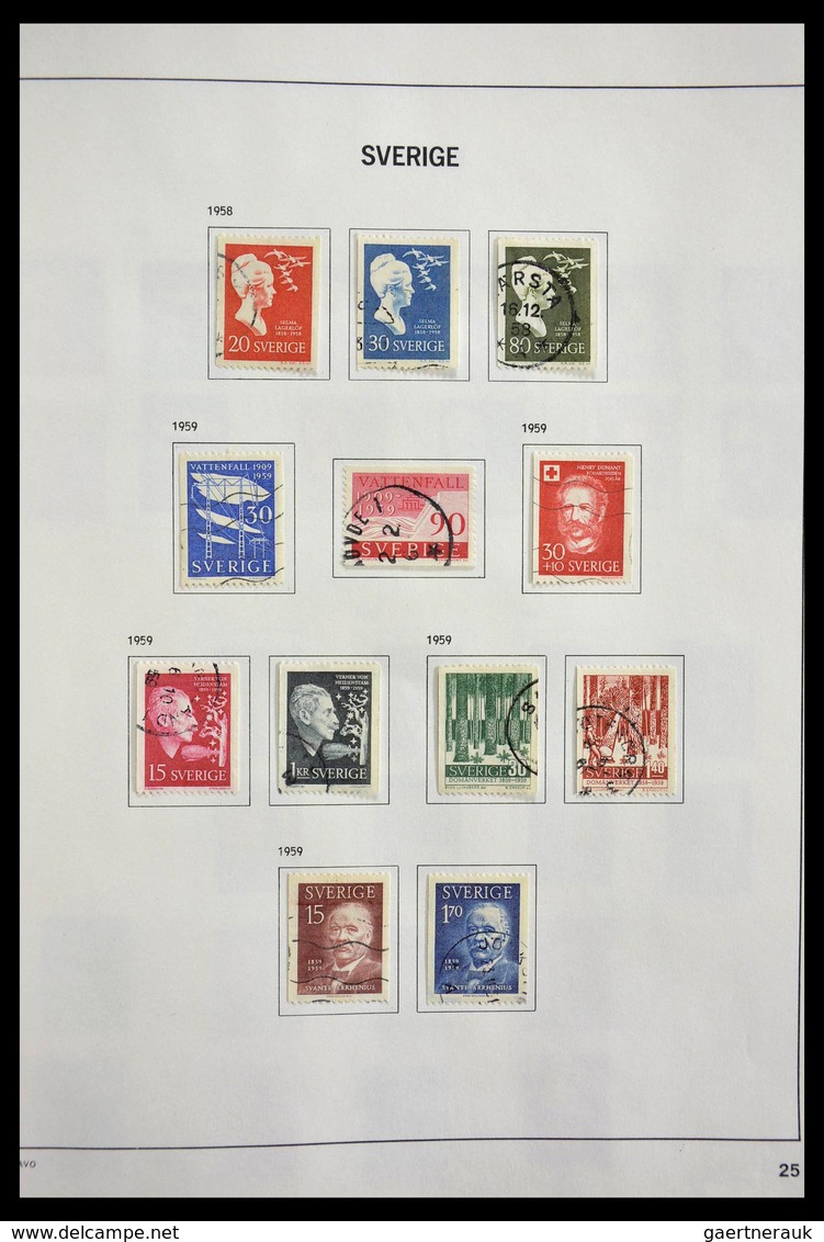 Schweden: 1855-1997: Almost complete, cancelled collection Sweden 1855-1997 in Davo album, in which