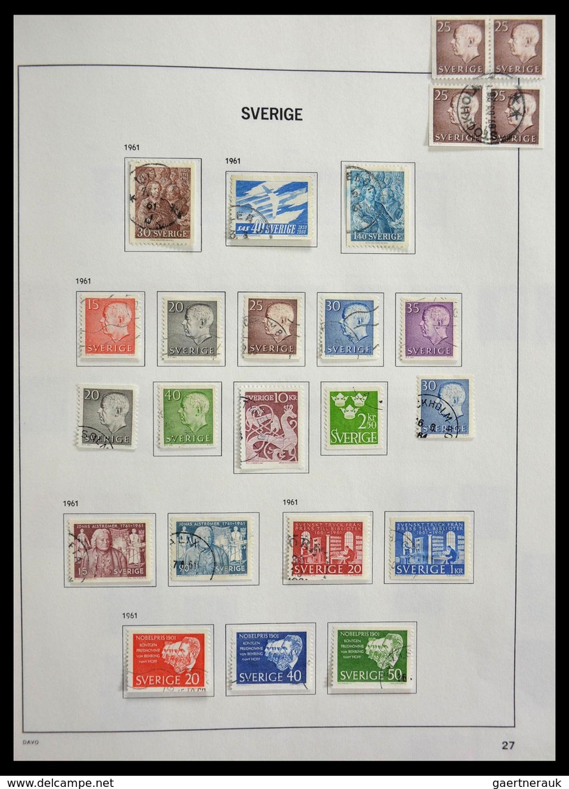 Schweden: 1855-1997: Almost complete, cancelled collection Sweden 1855-1997 in Davo album, in which