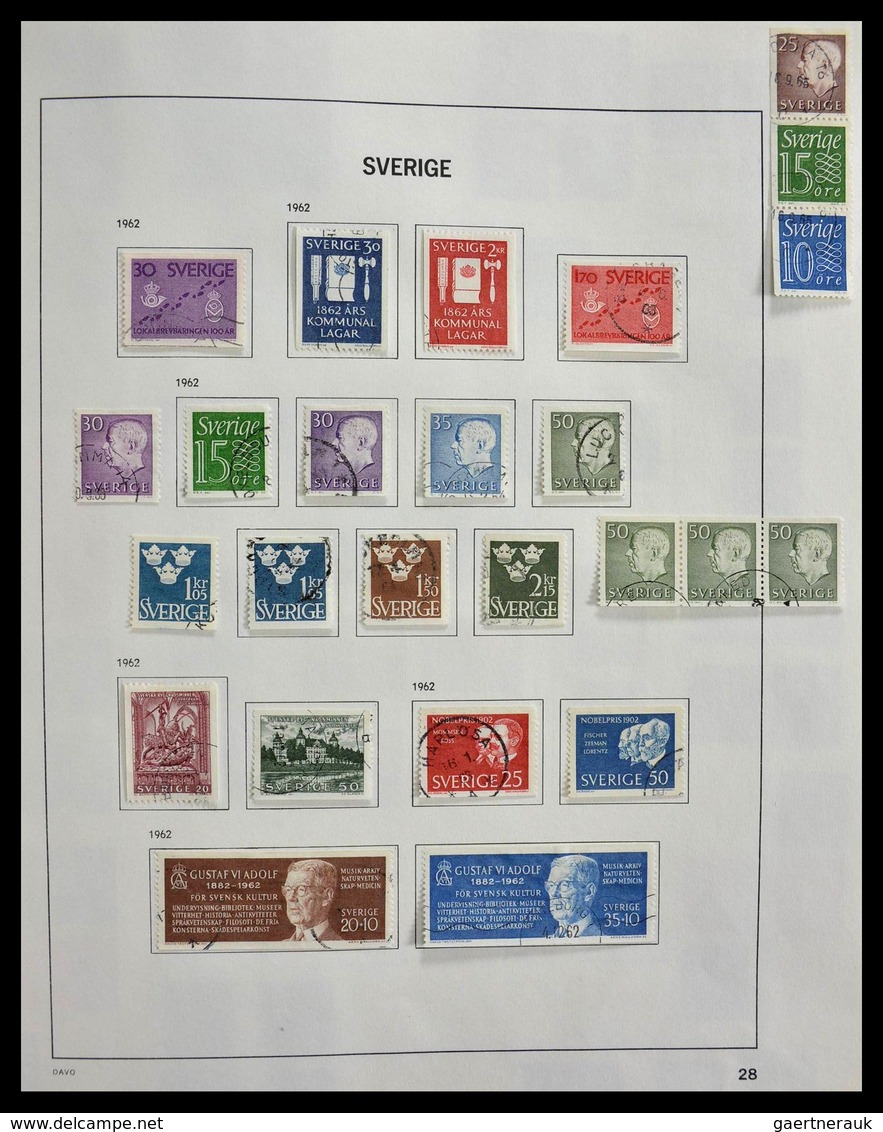 Schweden: 1855-1997: Almost complete, cancelled collection Sweden 1855-1997 in Davo album, in which