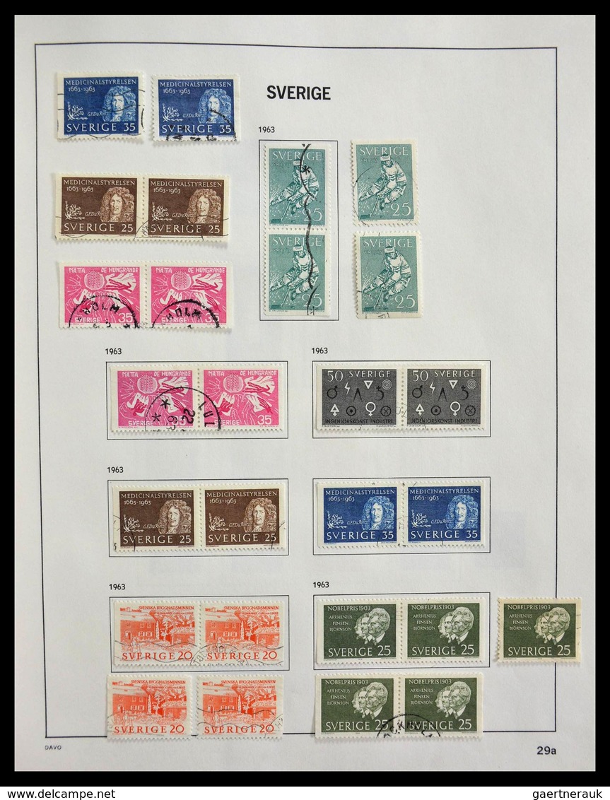 Schweden: 1855-1997: Almost complete, cancelled collection Sweden 1855-1997 in Davo album, in which