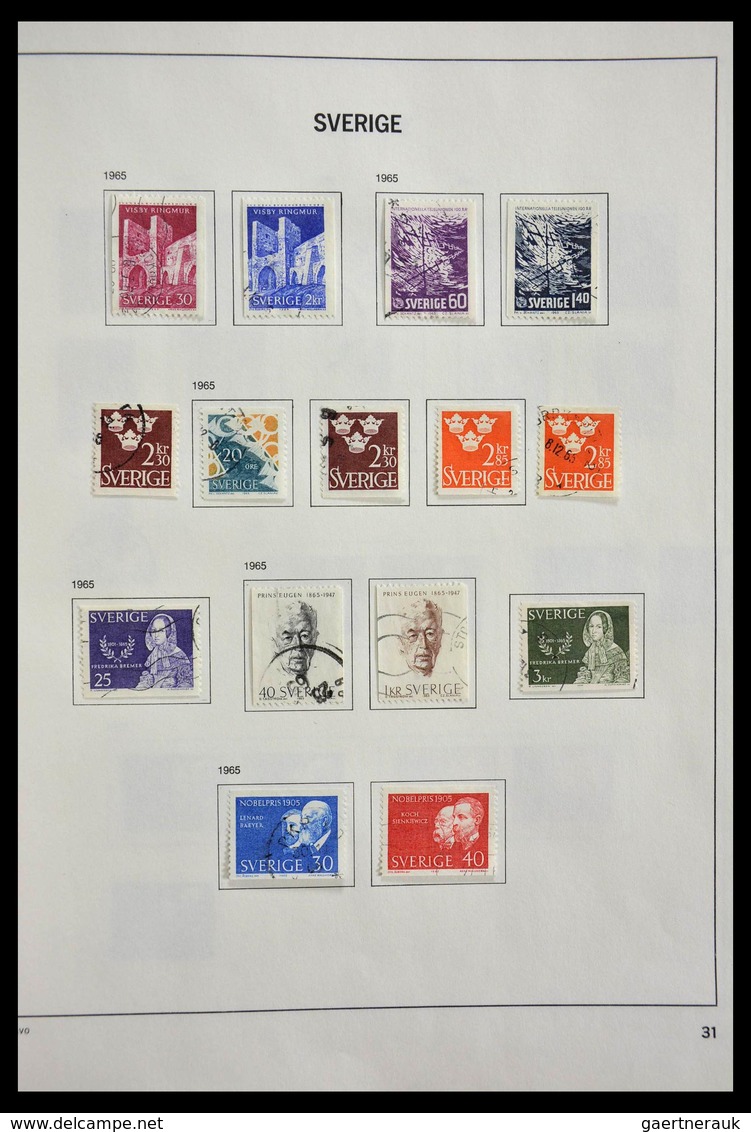 Schweden: 1855-1997: Almost complete, cancelled collection Sweden 1855-1997 in Davo album, in which