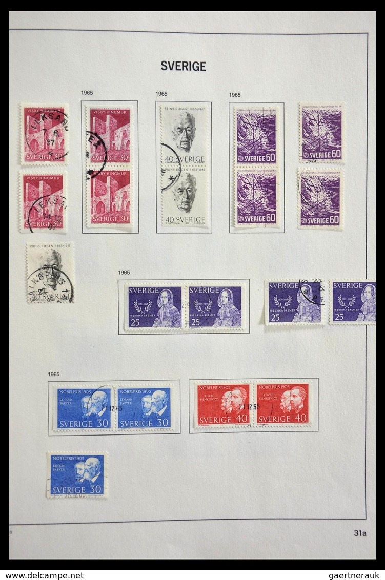 Schweden: 1855-1997: Almost complete, cancelled collection Sweden 1855-1997 in Davo album, in which