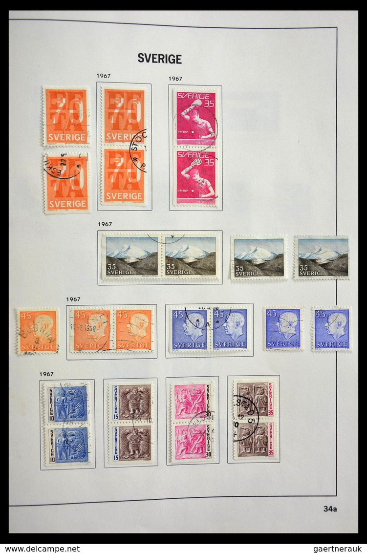 Schweden: 1855-1997: Almost complete, cancelled collection Sweden 1855-1997 in Davo album, in which