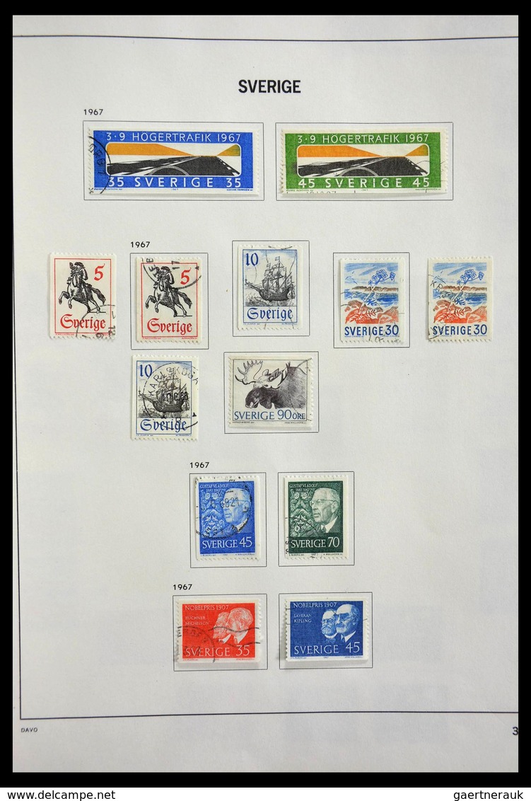 Schweden: 1855-1997: Almost complete, cancelled collection Sweden 1855-1997 in Davo album, in which