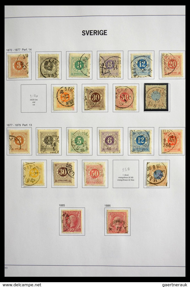 Schweden: 1855-2012: Very Powerful Nearly Complete Used Collection In Mainly Wonderful Condiiton (mi - Briefe U. Dokumente