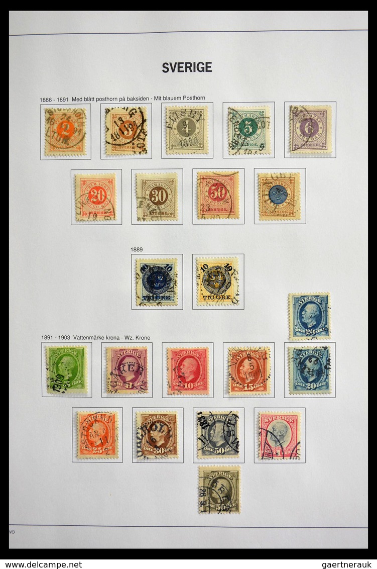 Schweden: 1855-2012: Very powerful nearly complete used collection in mainly wonderful condiiton (mi