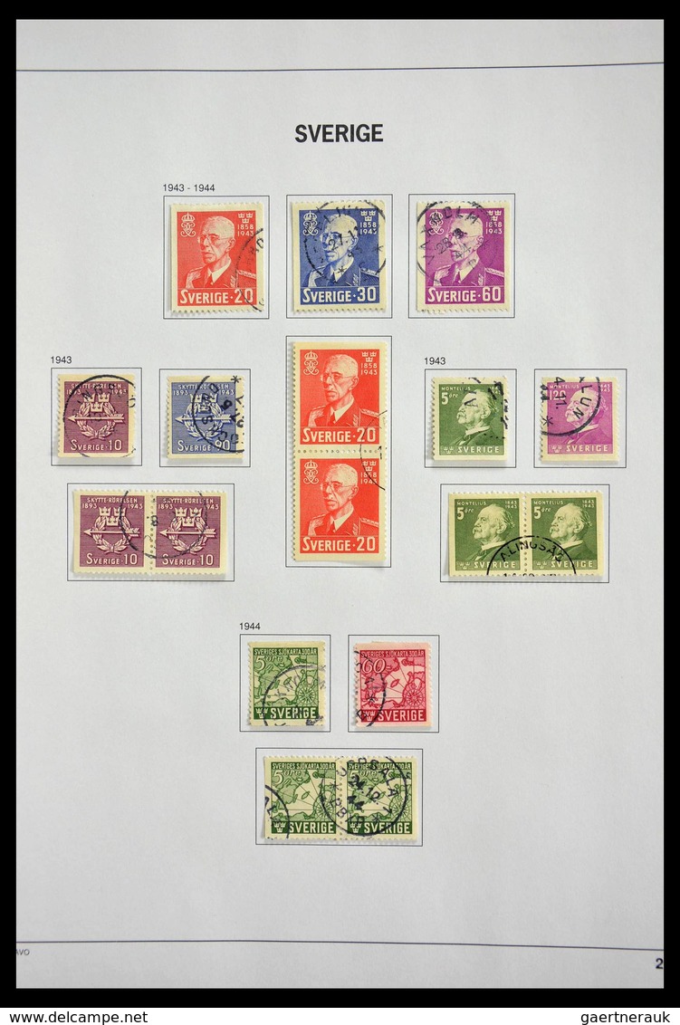 Schweden: 1855-2012: Very powerful nearly complete used collection in mainly wonderful condiiton (mi