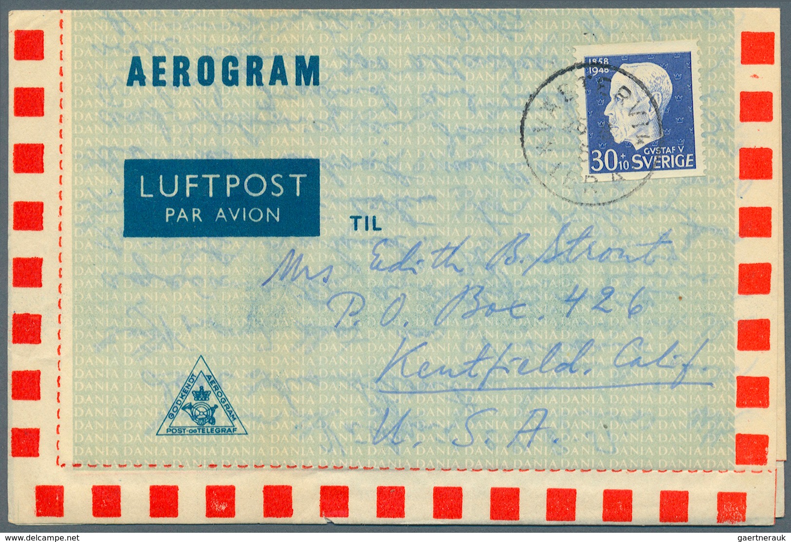 Schweden: 1949/1980 (ca.), Accumulation With About 550 Mostly Commercially Used (incl. Some Unused) - Briefe U. Dokumente