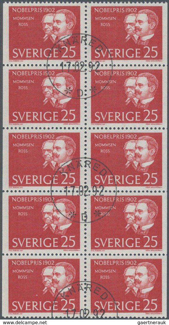 Schweden: 1962, Nobel Prize Winners 1902 Theodor Mommsen (Germany) And Ronald Ross (England) 25öre R - Briefe U. Dokumente