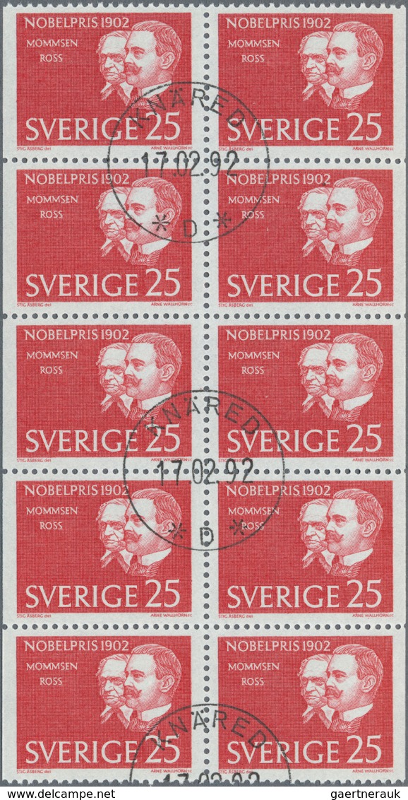 Schweden: 1962, Nobel Prize Winners 1902 Theodor Mommsen (Germany) And Ronald Ross (England) 25öre R - Briefe U. Dokumente