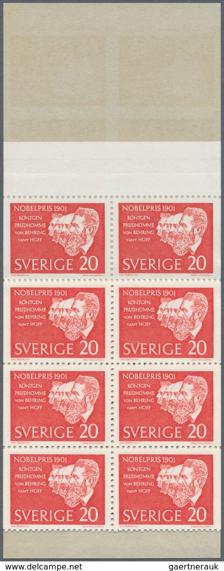 Schweden - Markenheftchen: 1961, Nobel Prize Winners Of 1901 (Röntgen, Van T’Hoff, Behring And Prudh - 1951-80