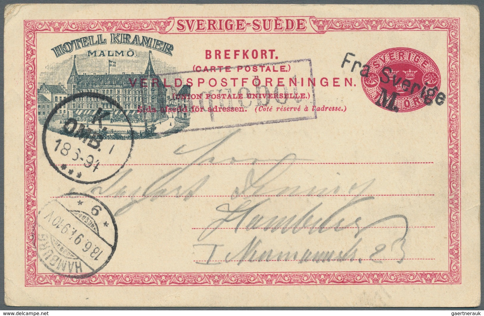 Schweden - Ganzsachen: 1880/1960 (ca): 220 Used Postal Stationery - E.g. Post Cards (a Few With Addi - Ganzsachen