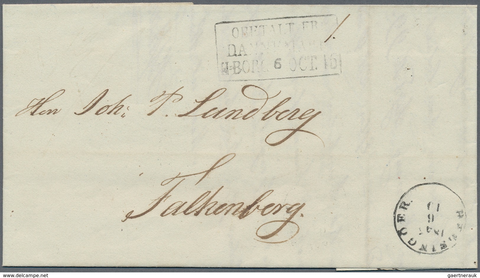 Schweden - Stempel: 1845/1957, Collection of about 36 letters/cards, nearly all with ship-post cance