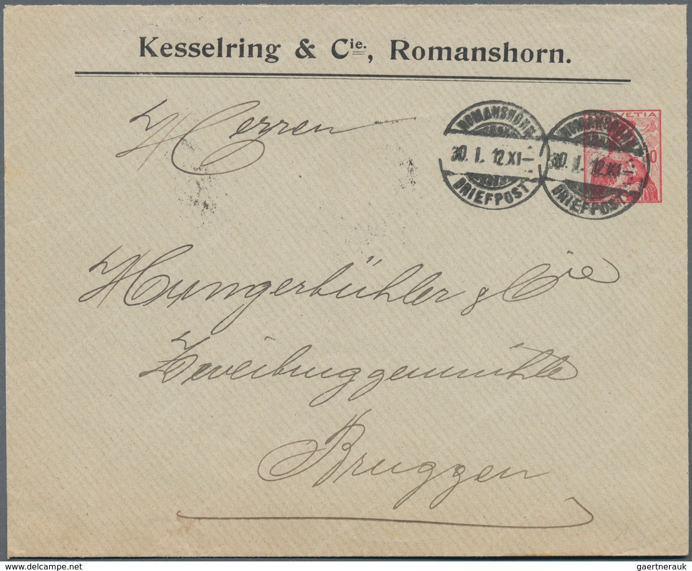 Schweiz: 1840/1950 (ca.), Partie Von Ca. 430 Belegen Ab Etwas Vorphila, Meist Ab 1910, Dabei Nette F - Sammlungen