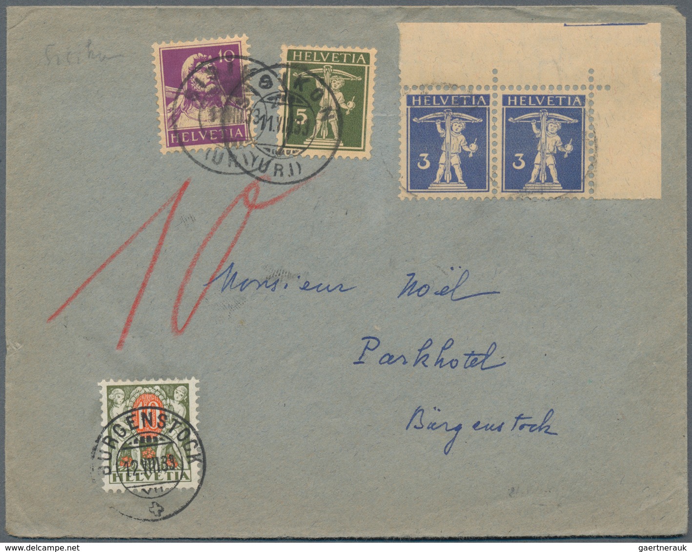 Schweiz: 1840/1950 (ca.), Partie von ca. 430 Belegen ab etwas Vorphila, meist ab 1910, dabei nette F