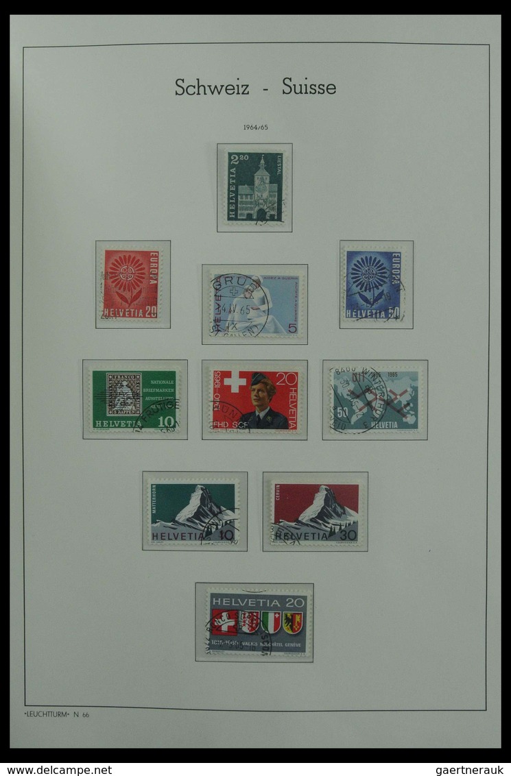 Schweiz: 1850-1987: Beautiful, very well filled, canceled collection Switzerland 1850-1987 in 3 Leuc